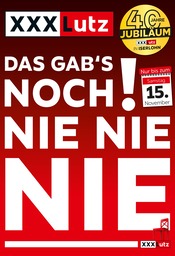 Aktueller XXXLutz Möbelhäuser Möbel & Einrichtung Prospekt in Schwerte und Umgebung, "DAS GAB‘S NOCH NIE!" mit 4 Seiten, 10.11.2025 - 30.11.2025