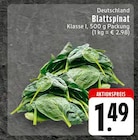 EDEKA Hopsten - Blattspinat Angebot im Prospekt Blattspinat bei EDEKA im Hopsten Prospekt für 1,49 €