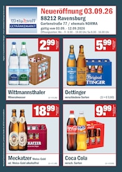 Bier im Weinkauff Prospekt in Weingarten Aktueller Weinkauff Prospekt mit Bier, "Neueröffnung", Seite 1