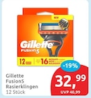 Fusion5 Rasierklingen von Gillette im aktuellen budni Prospekt
