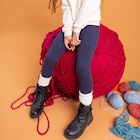 Legging doublé chaud bleu marine fille dans le catalogue La Halle