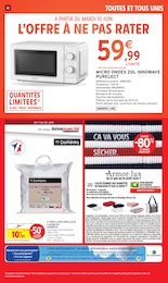Prix et réduction Literie dans le prospectus Intermarché en cours Offre Literie dans le catalogue Intermarché du moment à la page 42