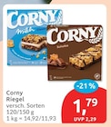 Riegel von Corny für 1,79 € bei budni im Angebot Riegel von Corny im aktuellen budni Prospekt