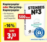 Kopierpapier im Angebot bei Thomas Philipps in Magdeburg Kopierpapier Angebote von STEINBEIS bei Thomas Philipps Magdeburg für 3,33 €