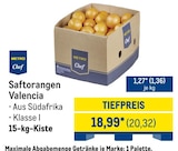 Saftorangen Valencia von METRO Chef für 20,32 € bei METRO im Angebot Saftorangen Valencia von METRO Chef im aktuellen METRO Prospekt