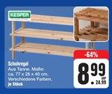 Schuhregal Angebote von KESPER bei E center Ansbach für 8,99 €