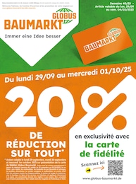 Catalogue Globus-Baumarkt "GLOBUS BAUMARKT Immer eine Idee besser" à Beuvillers et alentours, 4 pages, 29/09/2025 - 04/10/2025