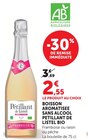 Boisson aromatisee sans alcool - DE LISTEL BIO en promo chez U Express Romans-sur-Isère à 2,55 €