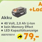 Akku im Angebot bei Globus-Baumarkt in Neu-Ulm Akku Angebote bei Globus-Baumarkt Neu-Ulm für 79,00 €