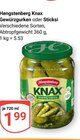 Knax Gewürzgurken im Angebot bei GLOBUS in Trier Knax Gewürzgurken Angebote von Hengstenberg bei GLOBUS Trier für 1,99 €