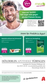 mea - meine apotheke Apotheken Prospekt der aktuellen Woche mit 4 Seiten, gültig von 01.08.2026 bis 31.08.2026, in Tübingen und Umgebung Aktueller mea - meine apotheke Apotheken Prospekt in Tübingen und Umgebung, "Unsere August-Angebote" mit 4 Seiten, 01.08.2026 - 31.08.2026