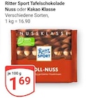 Tafelschokolade Nuss Angebote von Ritter Sport bei GLOBUS Wetzlar für 1,69 €