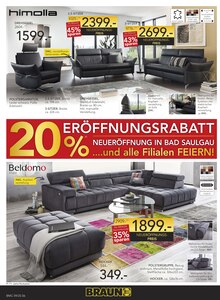 Sofa im BRAUN Möbel-Center Prospekt "NEUERÖFFNUNG" mit 20 Seiten (Reutlingen)