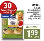 Dinkelbrötchen zum Aufbacken im Angebot bei EDEKA in Haltern am See Dinkelbrötchen zum Aufbacken Angebote von Dinkel-Liebe bei EDEKA Haltern am See für 1,99 €
