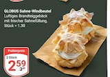 Aktuelles Sahne-Windbeutel Angebot bei GLOBUS in Duisburg ab 2,59 €