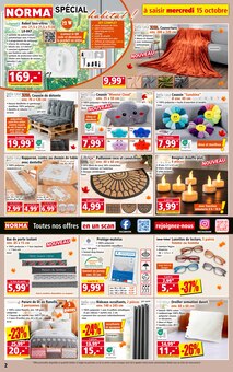 Catalogue Norma de la semaine "Votre Discounter Régional" avec 2 pages, valide du 15/10/2025 au 21/10/2025 pour Eckbolsheim et alentours Prospectus Norma de la semaine "Votre Discounter Régional" avec 2 pages, valide du 15/10/2025 au 21/10/2025 pour Eckbolsheim et alentours