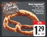 Riesen-Laugenbrezel bei EDEKA im Burgebrach Prospekt für 1,29 €