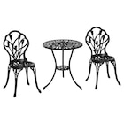 Outsunny Bistro-Set schwarz Aluminium B/H/L: ca. 60x67x60 cm im POCO Prospekt Outsunny Bistro-Set schwarz Aluminium B/H/L: ca. 60x67x60 cm von im aktuellen POCO Prospekt für 124,99 €