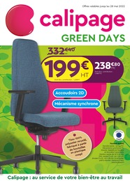 Catalogue Calipage à Mantes-la-Jolie, avec 8 pages Prospectus Calipage à Mantes-la-Jolie, "Green days", 8 pages, 02/05/2022 - 28/05/2022
