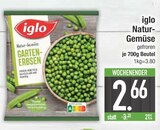Natur-Gemüse Garten-Erbsen von iglo im aktuellen EDEKA Prospekt für 2,66 €