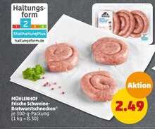 Bratwurst von Mühlenhof im aktuellen Penny-Markt Prospekt für €2.49
