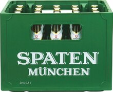 Münchner Spaten Hell bei REWE in Delmenhorst Münchner Spaten Hell im Angebot bei REWE Delmenhorst für 14,49 €
