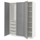 Kleiderschrank weiß/grau 150x60x201 cm Angebote von PAX / TYSSEDAL bei IKEA Rheda-Wiedenbrück für 680,00 €
