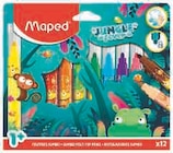 12 feutres de coloriage jumbo jungle fever - MAPED dans le catalogue Hyper U