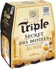 BIÈRE BLONDE - Secret des Moines Blonde en promo chez Intermarché Super Carcassonne à 4,34 €