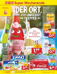 Coca Cola im Netto Marken-Discount Prospekt "Aktuelle Angebote" auf Seite 40