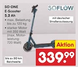 SO ONE E-Scooter 5,2 Ah von SOFLOW im aktuellen Netto Marken-Discount Prospekt für 339,99 €