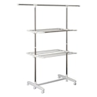 HOMCOM Turmwäscheständer silber Edelstahl H/T/L: ca. 154x62x136 cm für 32,99 € bei POCO im Angebot HOMCOM Turmwäscheständer silber Edelstahl H/T/L: ca. 154x62x136 cm im aktuellen POCO Prospekt