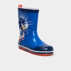 Bottes de pluie Sonic bleu garçon en promo chez La Halle Bottes de pluie Sonic bleu garçon dans le catalogue La Halle