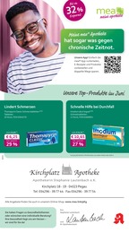 mea - meine apotheke Prospekt für Groitzsch mit 4 Seiten mea - meine apotheke Prospekt für Groitzsch: "Unsere Juni-Angebote", 4 Seiten, 01.06.2025 - 30.06.2025