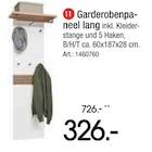 Garderobenpaneel lang im Angebot bei Zurbrüggen in Gelsenkirchen Garderobenpaneel lang Angebote bei Zurbrüggen Gelsenkirchen für 326,00 €