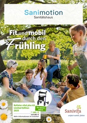 Aktueller Sanitätshaus Sanimotion GmbH Sanitätshaus Prospekt in Falkensee und Umgebung, "Fit und mobil durch den Frühling" mit 6 Seiten, 13.03.2025 - 31.05.2025