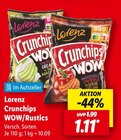 Aktuelles Crunchips WOW/Rustics Angebot bei Lidl in Bochum ab 1,11 €