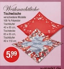 Weihnachtliche Tischwäsche im aktuellen V-Markt Prospekt für 5,99 €