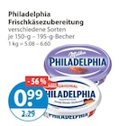 Frischkäsezubereitung im V-Markt Prospekt Frischkäsezubereitung von Philadelphia im aktuellen V-Markt Prospekt für 0,99 €