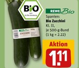Bio Zucchini Angebote von Rewe Bio bei REWE Mainz für 1,11 €