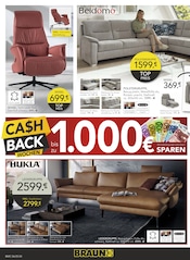 Sessel im BRAUN Möbel-Center Prospekt in Lahr Aktueller BRAUN Möbel-Center Prospekt mit Sessel, "CA$HBACK WOCHEN", Seite 4