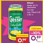 Radler 0,0 % Alkoholfrei Angebote von Gösser bei Netto Marken-Discount Wuppertal für 0,89 €