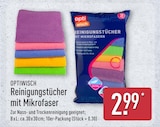 Reinigungstücher mit Mikrofaser im ALDI Nord Prospekt Reinigungstücher mit Mikrofaser von Optiwisch im aktuellen ALDI Nord Prospekt für 2,99 €