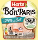 Jambon de sel conservation sans nitrite - HERTA - U Express à Sartrouville Jambon de sel conservation sans nitrite - HERTA en promo chez U Express Sartrouville à 0,81 €