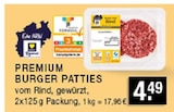 EDEKA Bottrop - Premium Burger Patties Angebot im Prospekt Premium Burger Patties bei EDEKA im Bottrop Prospekt für 4,49 €
