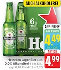 Lager Bier im Angebot bei EDEKA in Frankenthal Lager Bier Angebote von Heineken bei EDEKA Frankenthal für 4,49 €
