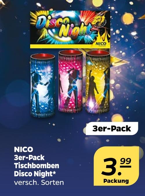 Tischbomben Disco Night