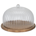 Plateau de présentation avec cloche dans le catalogue Gifi