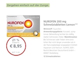 LINDA Premiumapotheke - Nurofen 200 mg Schmelztabletten Lemon Angebot im Prospekt Nurofen 200 mg Schmelztabletten Lemon bei LINDA Premiumapotheke im Prospekt "" für 8,95 €