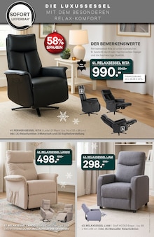 Relaxsessel im aktuellen Kabs Prospekt (Bottrop) Relaxsessel im Kabs Prospekt "Die groĂźe Weihnachtsspenden-Aktion" mit 46 Seiten (Bottrop)